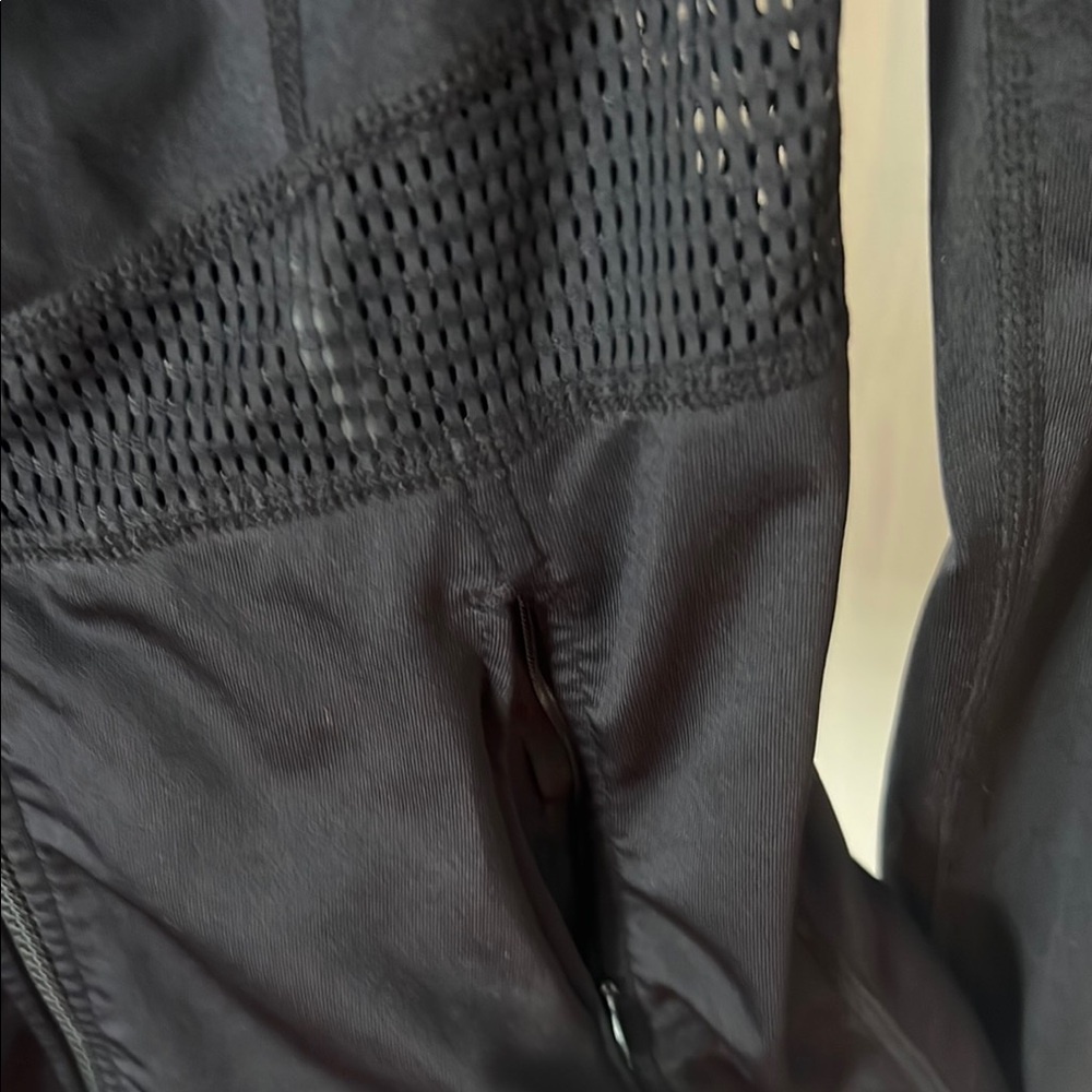 Zella Black Utility Jacket with Zip-Front Closure zip pocket netting XS - Picture 2 of 8